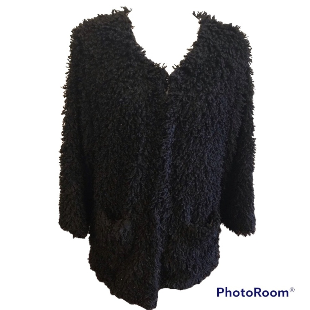Lark Black Sherpa Jacket